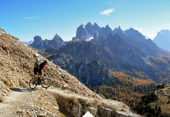 dolomites Italy the dolomites holidays mountain bike